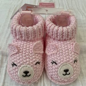 Pink Bear Booties